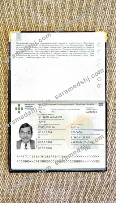 Portugal passport (2006-2017) photo look